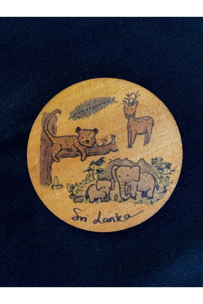 Wooden Fridge magnet - Wildlife